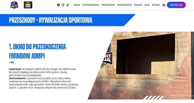Zrzut strony głównej serwisu eSport NinjaLife